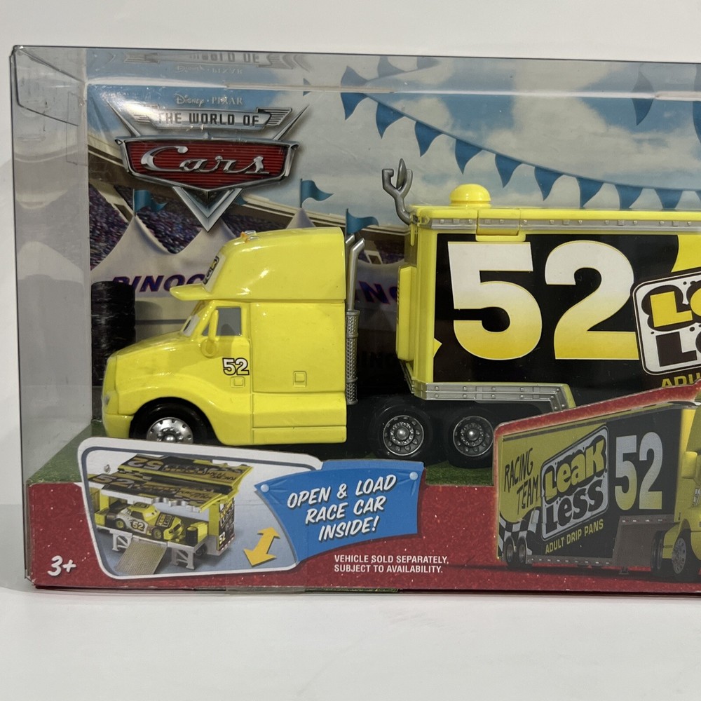 Disney Pixar Cars HAULER  “LEAK LESS” #52  The World Of Cars Race O Rama  NIB