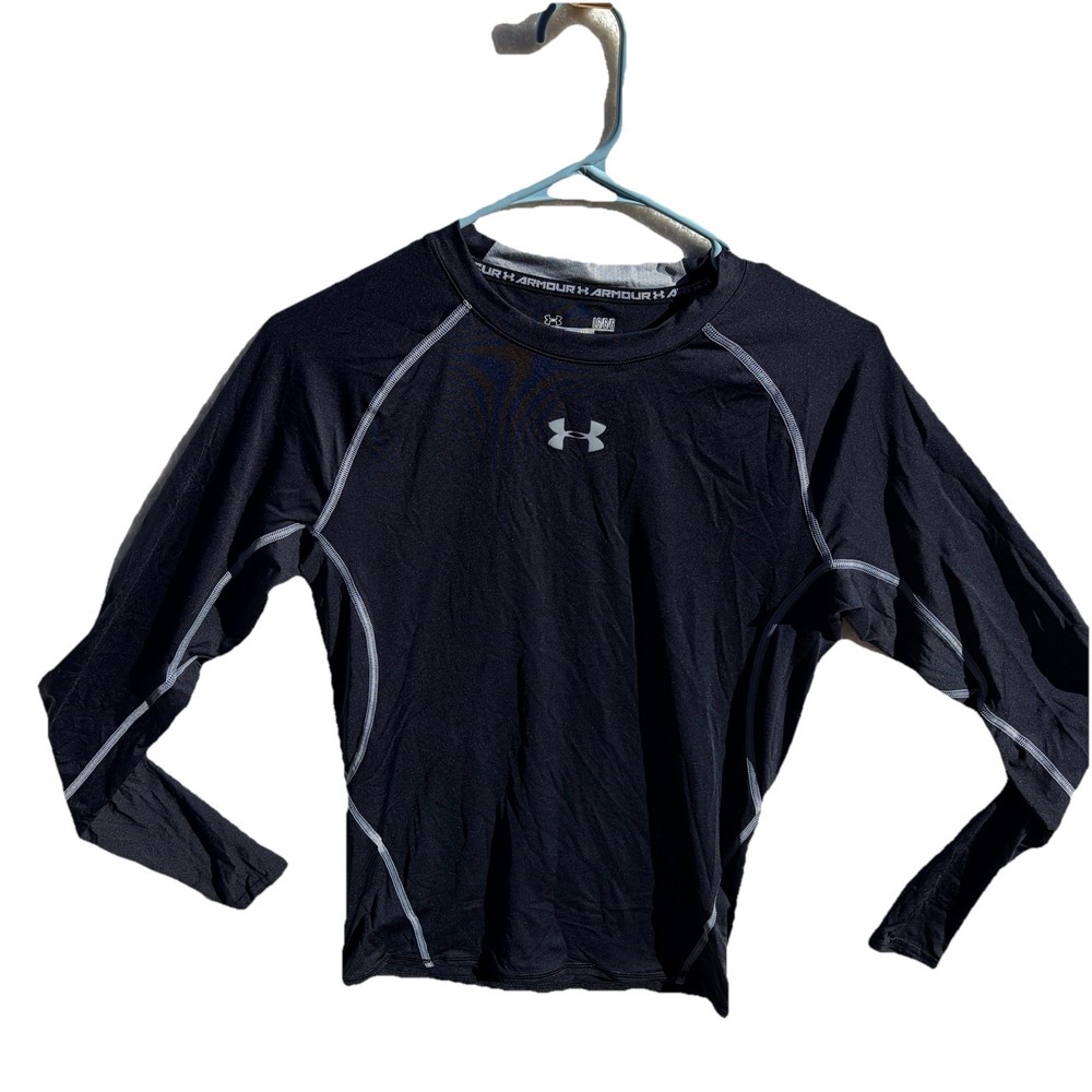 Under Armour Heat Gear Compression Shirt Size Large Black