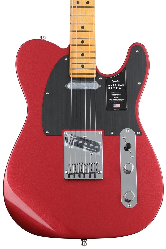 Fender American Ultra II Telecaster Electric Guitar - Sinister Red, Maple