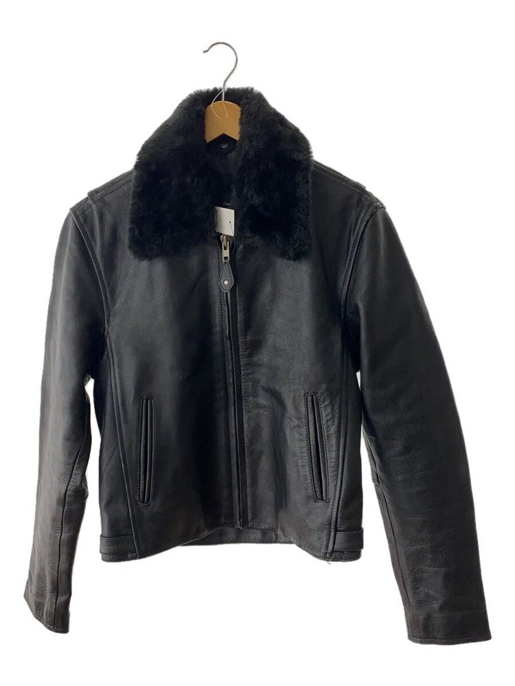 Liugoo Black Leather Blouson Jacket 2276
