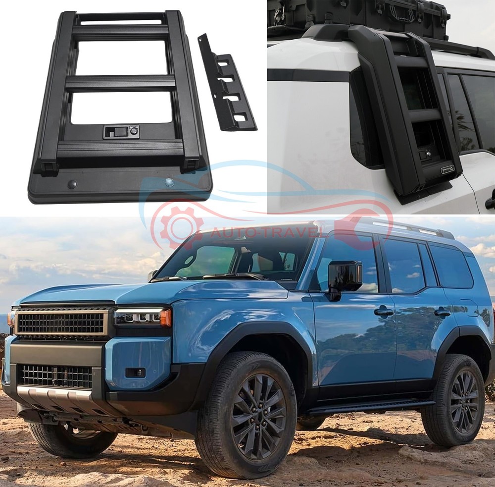 Side Roof Foldable Liftable Ladder for Land Cruiser Prado LC250 J250 2024-2026
