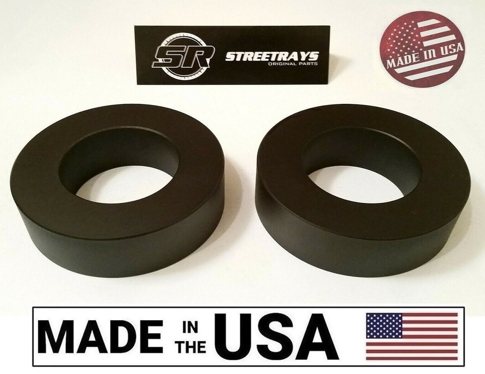 SR Billet Aluminum Jeep JK 1.0in Front Leveling Lift Kit for Wrangler 2007-2018 Black