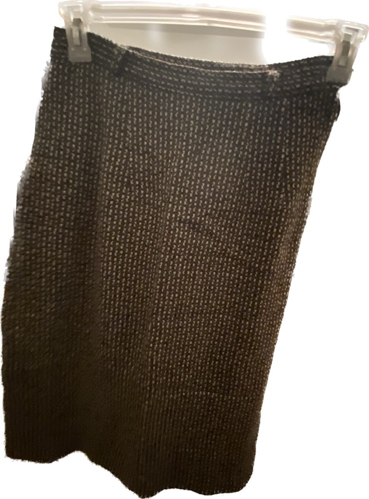 Vintage Brown Virgin Wool Oakmont Sportswear, Inc. Skirt Size 14