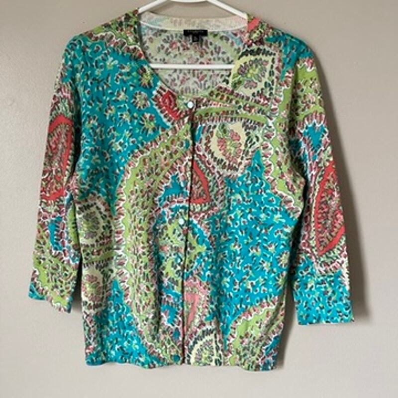 Talbots Petite Lightweight Button Front Cardigan for Office Workwear in Medium