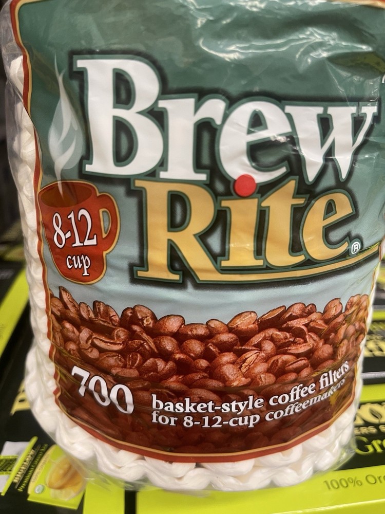 Connaisseur White Porcelain Basket Coffee Filters 8-12 Cup 700 Count by Rockline