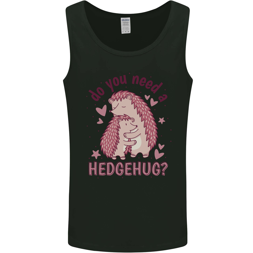 Hedgehogs Do You Need a Hedgehug Funny Mens Vest Tank Top