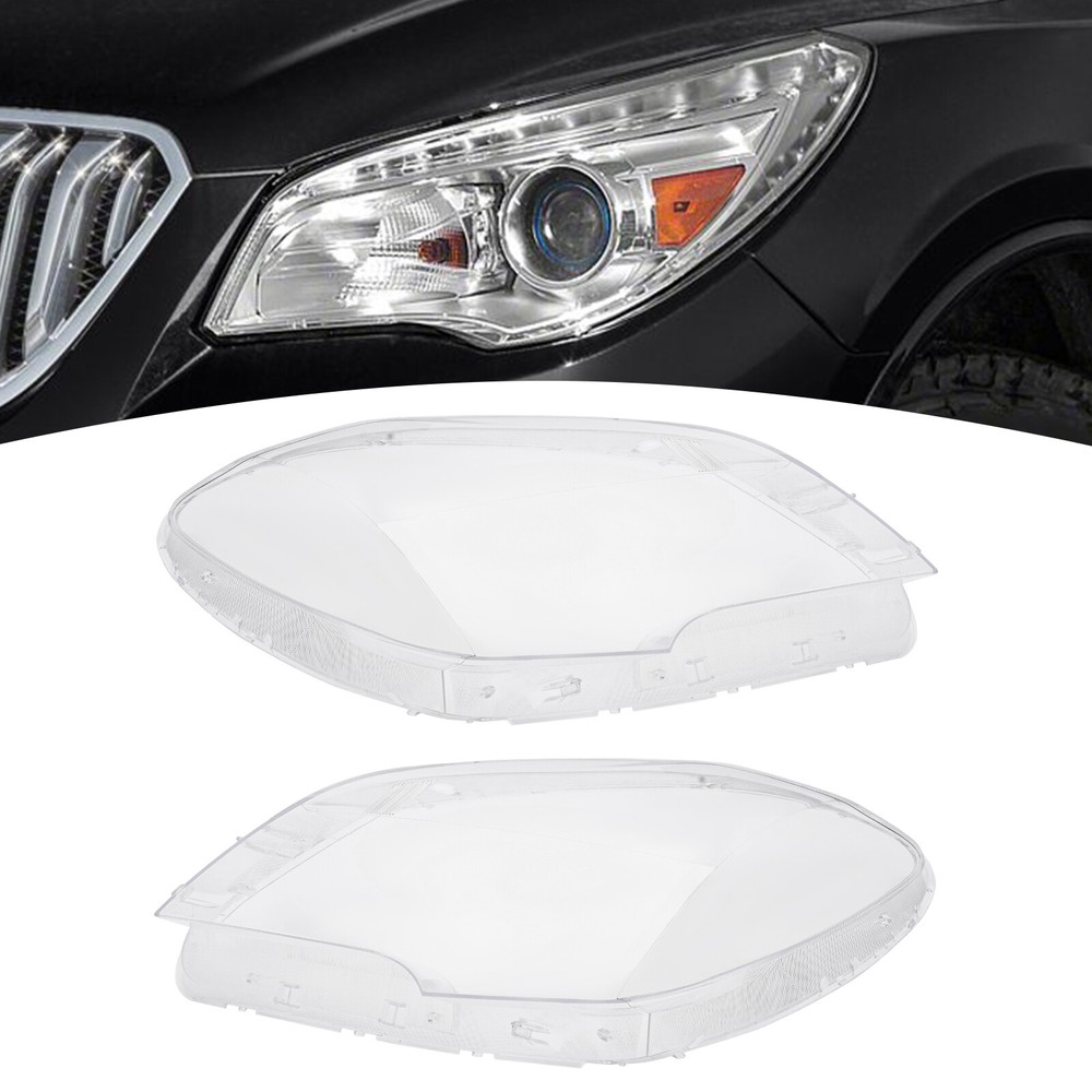 Left & Right Headlight Lens Cover for 2013-2015 Buick Encore Headlight Lens Cove