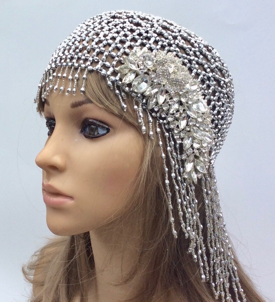 Great Gatsby Art Deco Flapper 1920s Hat Cloche