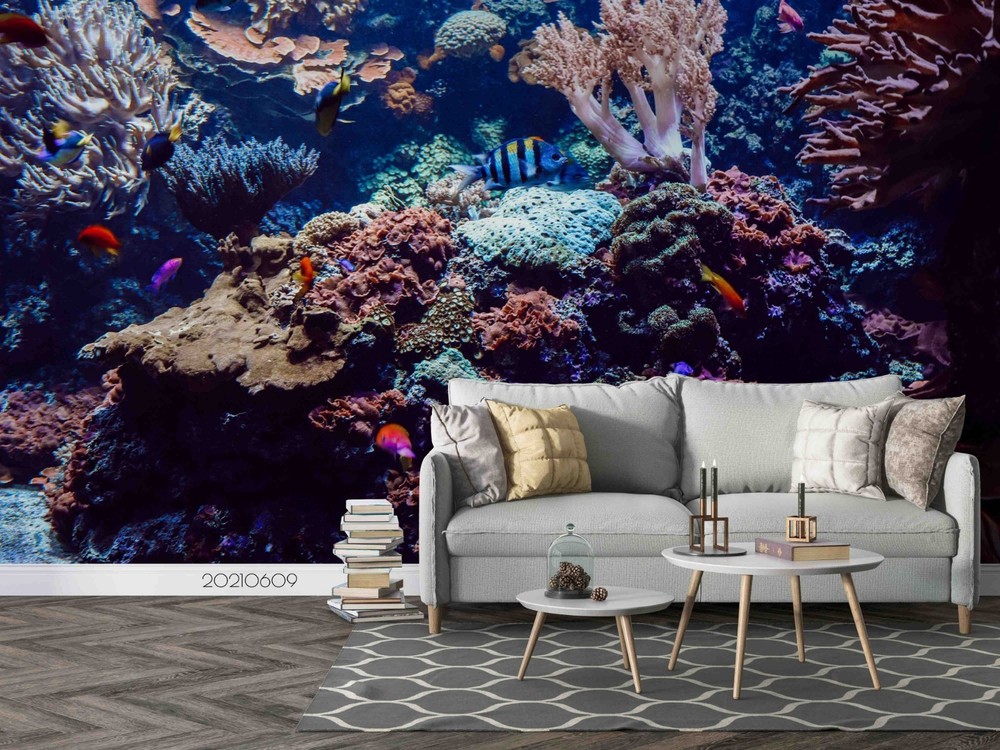 3D Coral Fish Close-up Wall Murals Wallpaper Murals Wall Sticker 2
