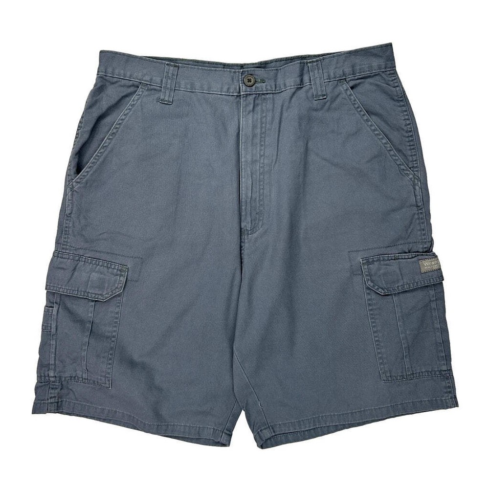 Wrangler Cargo Shorts - 34W 10L Gray Cotton