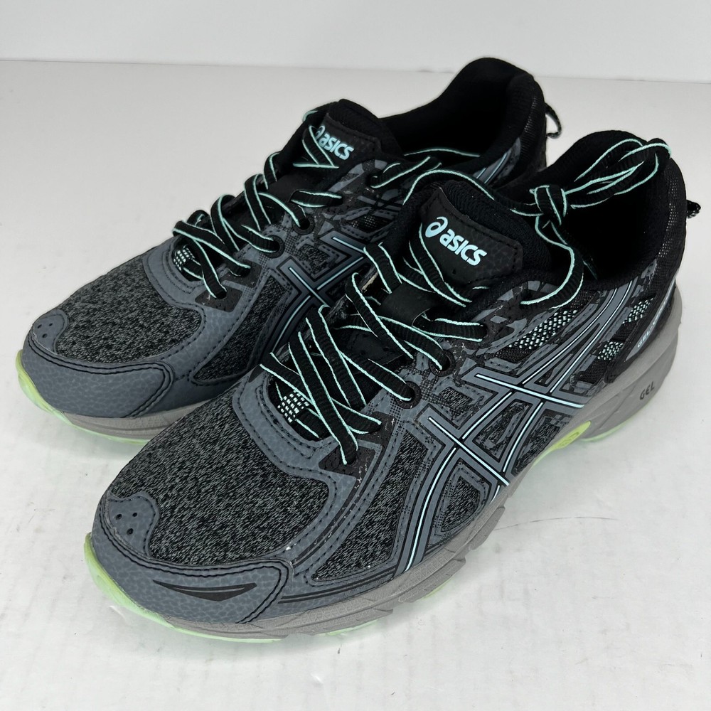 Asics Womens 1012A504 Gel Venture 6 Blue Black Size 7 Running Shoes NO INSOLES