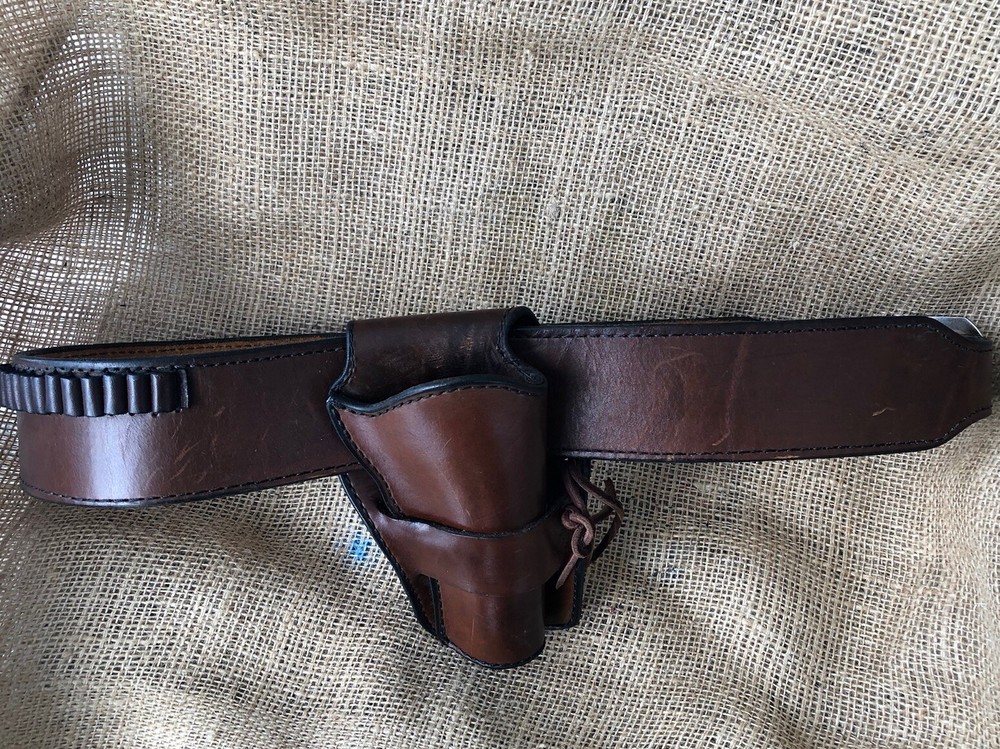 Mernickle Western Style Genuine Leather Belt And Holster Rig-Pre Owned