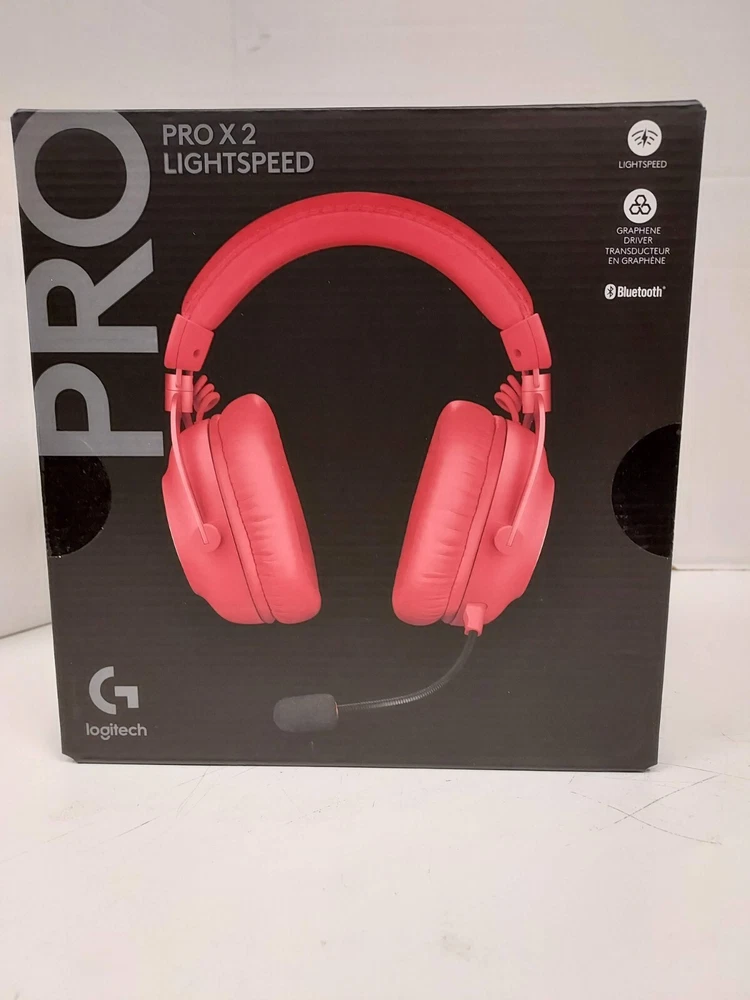 Logitech Pro Lightspeed Bluetooth Gaming Headphones Pink 981-001274