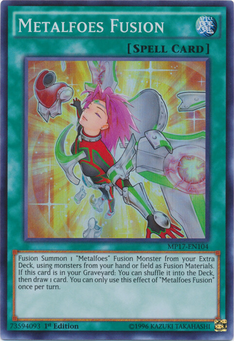 Metalfoes Fusion MP17-EN104 Super Rare 1st Edition LP