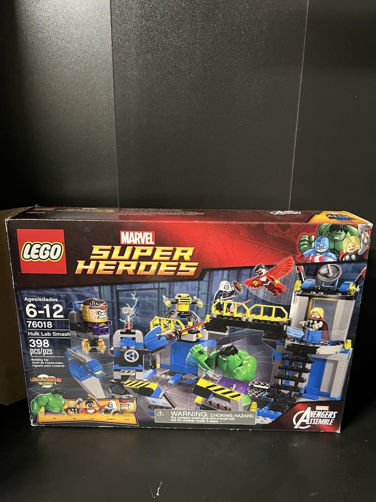 Lego 76018 Marvel NO MINIFIGS  Avengers Assemble Hulk Lab Smash Retired Set ONLY