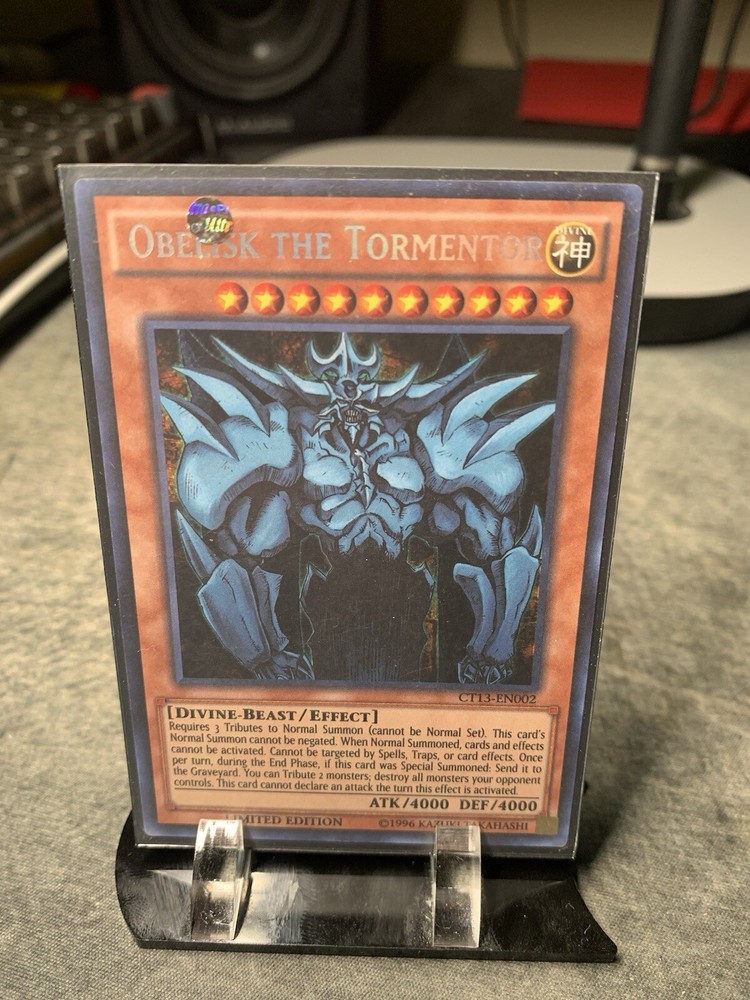 Yu-Gi-Oh TCG Obelisk the Tormentor Secret Rare Limited Edition CT13-EN002