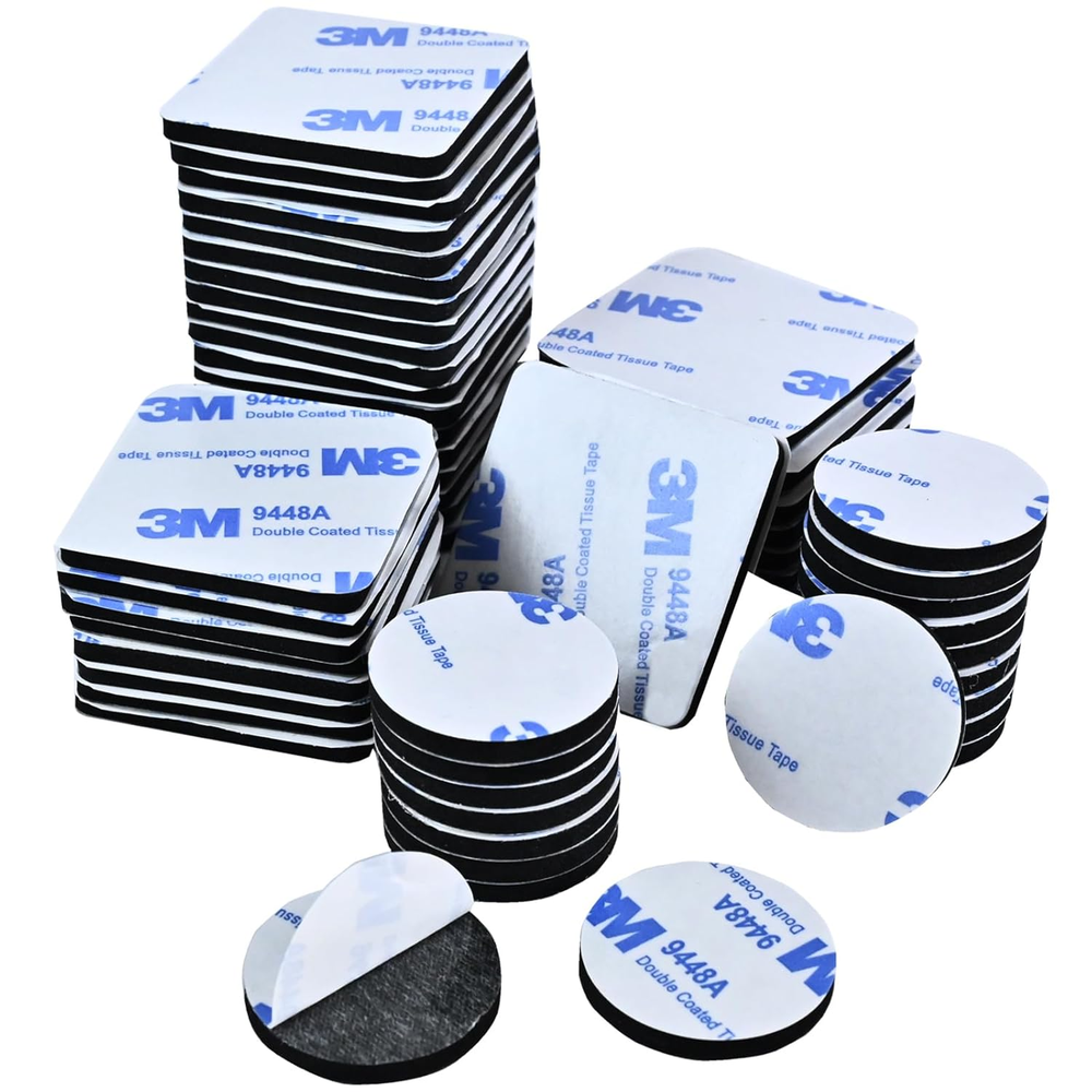 Double Sided Foam Tape,Heavy Duty Mounting Tape,56Pcs 3Mm Thickness Self-Adhesiv
