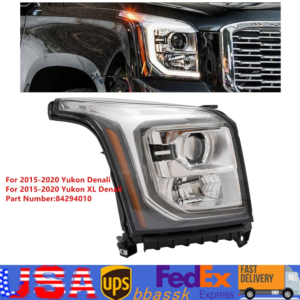 Right Headlight HID/Xenon Headlamp for GMC Yukon Denali/ XL Denali 2015-2020
