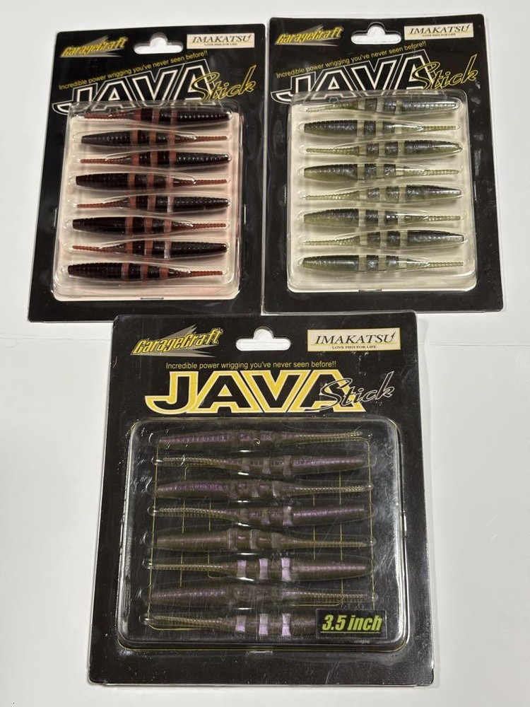 Fishing Lure Imakatsu Worm Set Jabastic 3 3.5 Purple Thunder Old Pake