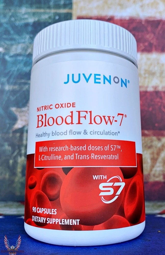JUVENONN Blood Flow-7 Nitric Oxide 90ct 1 MONTH SUPPLY!