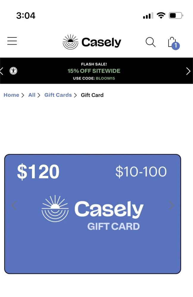 Casely $120 Gift Card for Stylish iPhone Cases & Premium Accessories-image