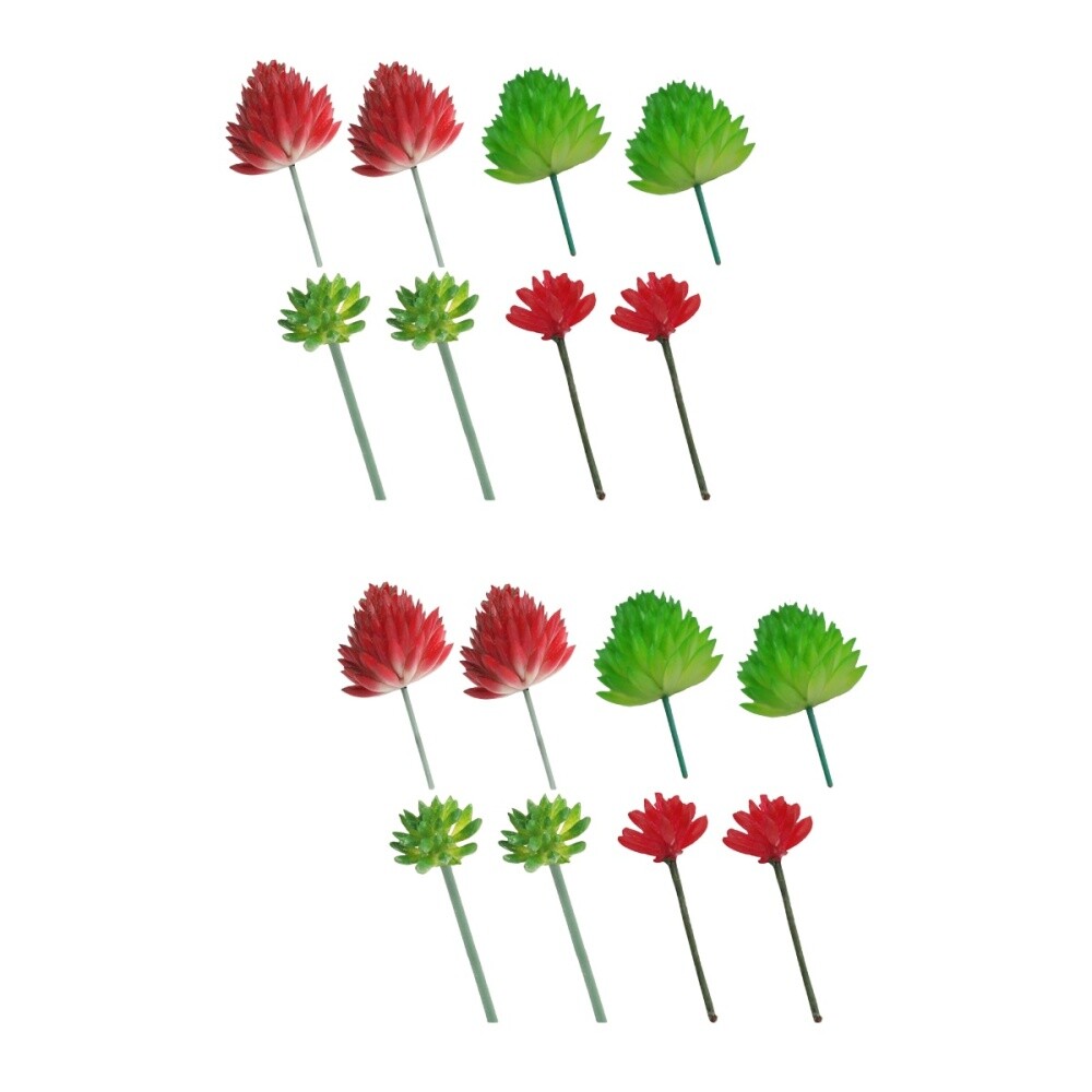 2 Pack Faux Succulent Fake Plants for Home Decor