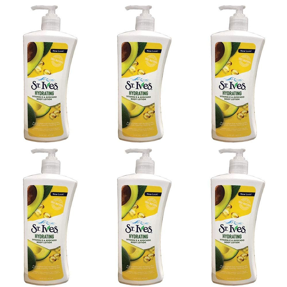 Vitamin E & Avocado Hydrating Body Lotion Daily Moisturizer 21 Fl Oz Pack of 6