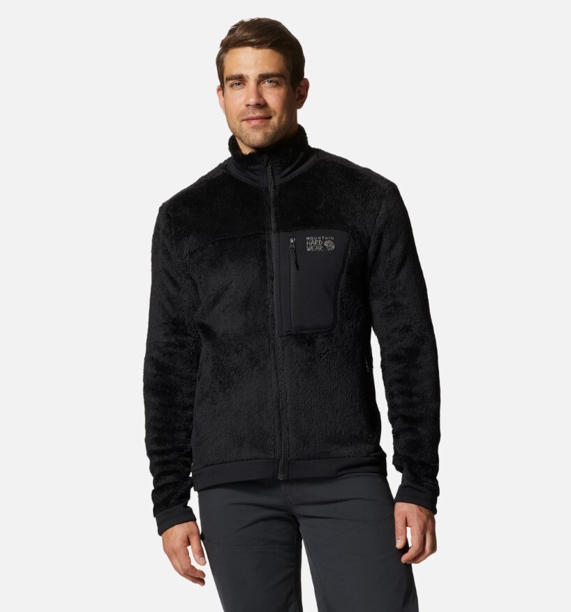 Mountain Hardwear $175 Black Polartec High Loft Full Zip Fleece Jacket Men Large