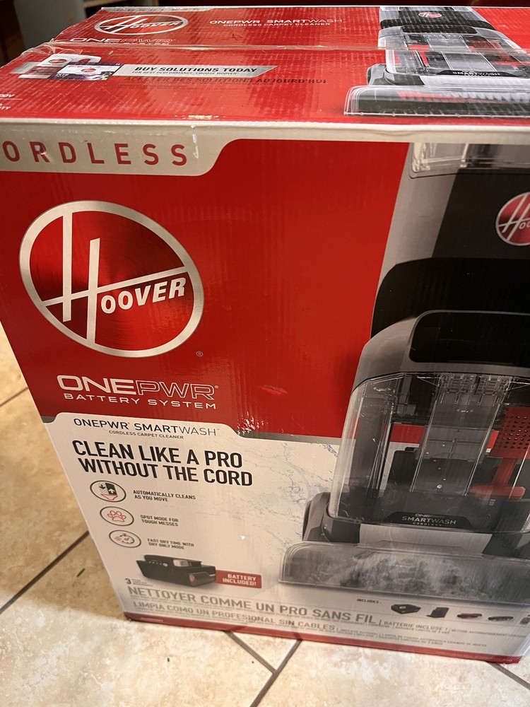 Hoover BH50700V ONEPWR SmartWash Cordless Carpet Cleaner - *NEW IN BOX*