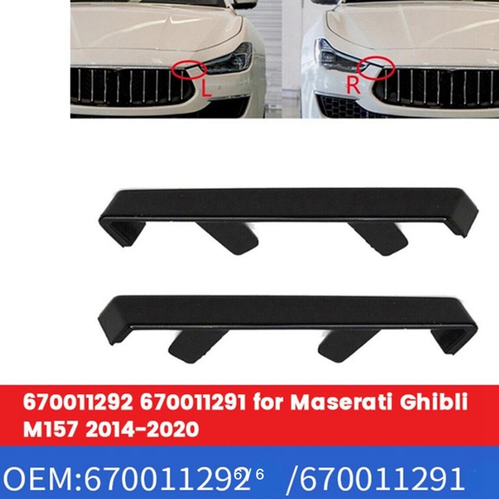 Front Bumper Trim Bracket Cover for Maserati Ghibli 2014-2020 670011291 Plastic