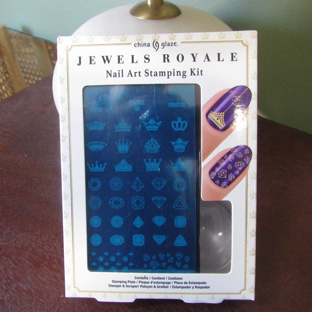 China Glaze Nail Art Stamping Kit Jewels Royale Z01546
