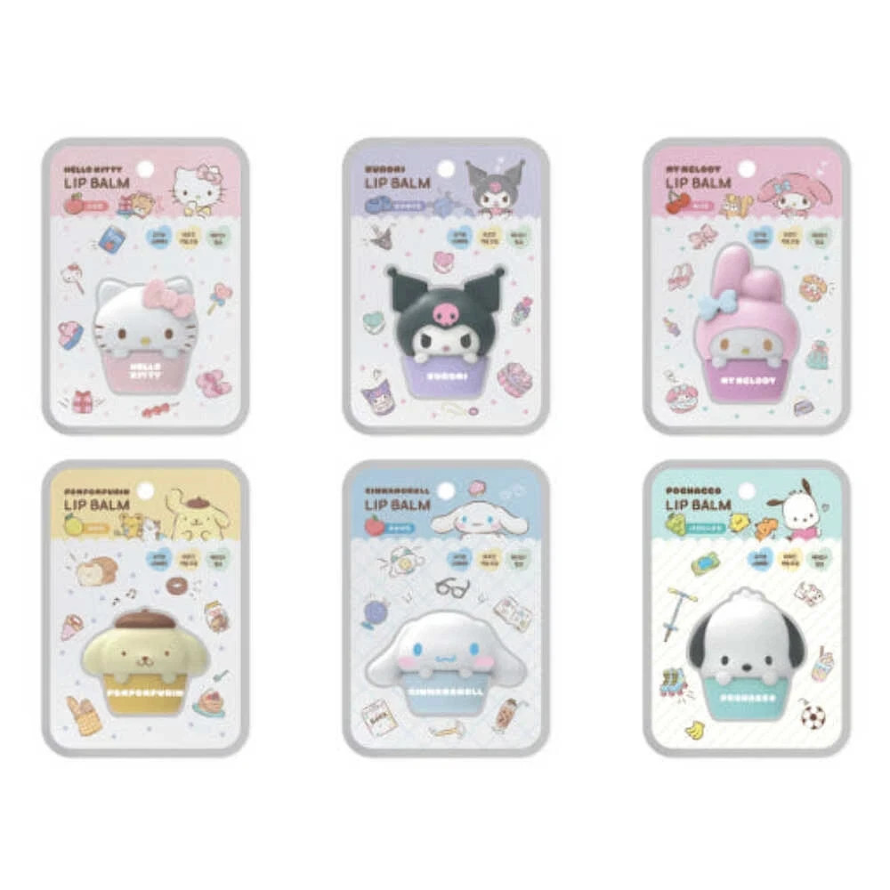 NEW Sanrio Character Figure Moisturizing Lip Balm 6 Types Hello Kitty My Melody