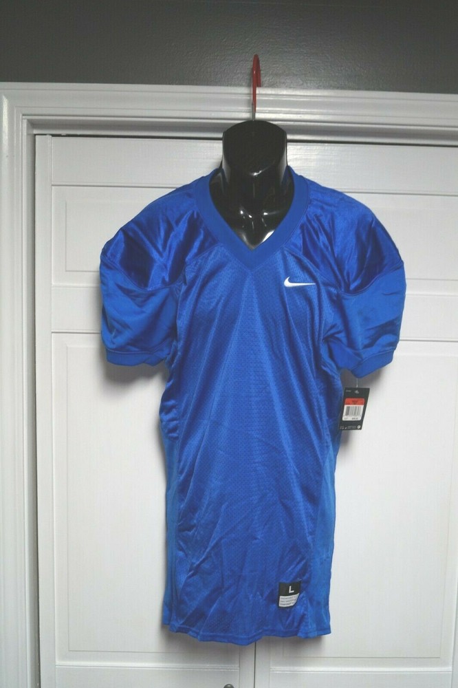 Nike Defender Football Practice Jersey Mens M Medium Blue Mesh 535703