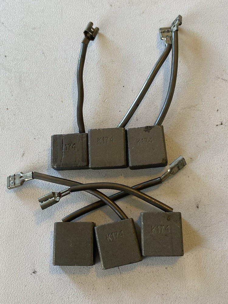 Lot Of 6 INDUSTRIAL SPARE K174 CARBON BRUSH