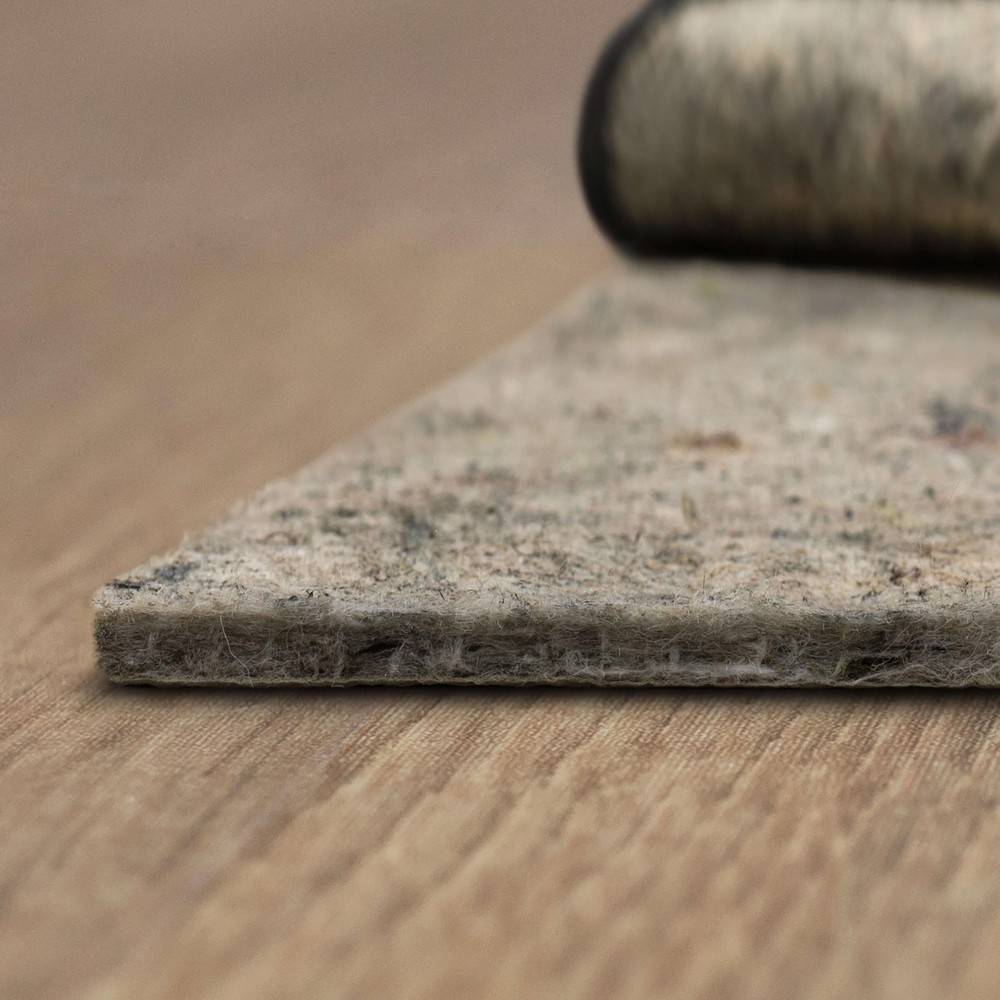 8ft Non-Slip Rug Pad Gripper 1/4 Inch Thick Dual Surface Felt and Rubber Grip