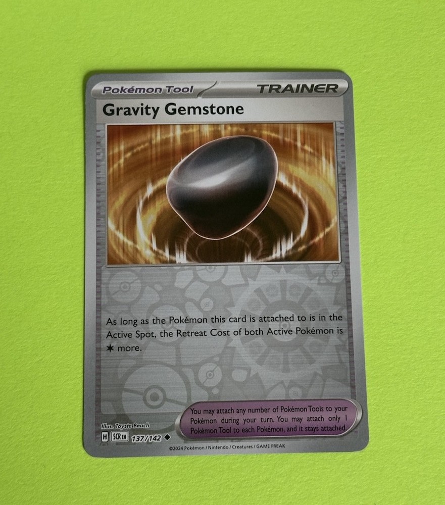 Gravity Gemstone #137/142 Stellar Crown Reverse Holo Uncommon Pokemon Card