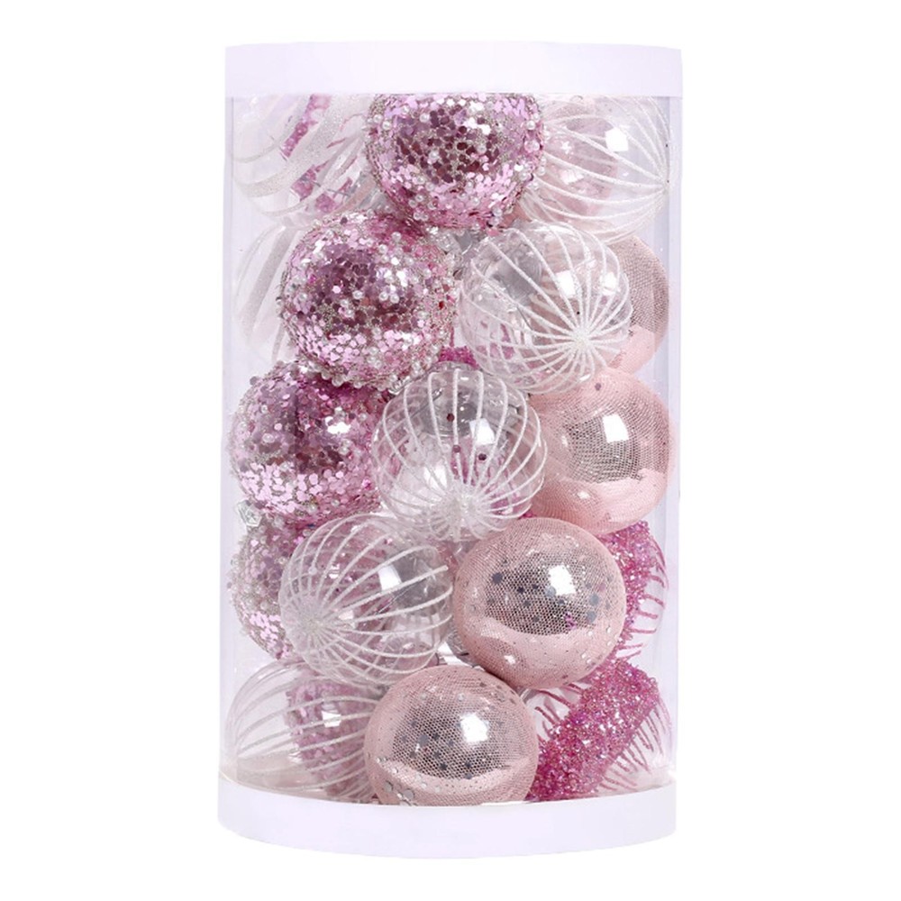 25 Pieces Christmas Ball Ornaments Decorations Baubles Shatterproof Decorative