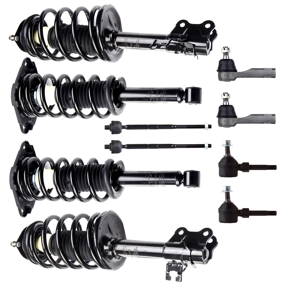 2002-2006 Nissan Sentra Front Rear Strut Assembly Kit with Tie Rod Ends