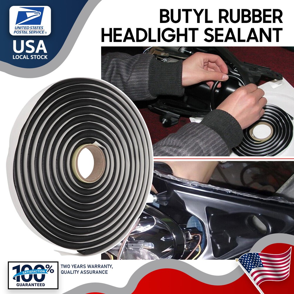 4M Butyl Tape Rubber Glue Headlight Door Sealant Retrofit Reseal Strip For Audi