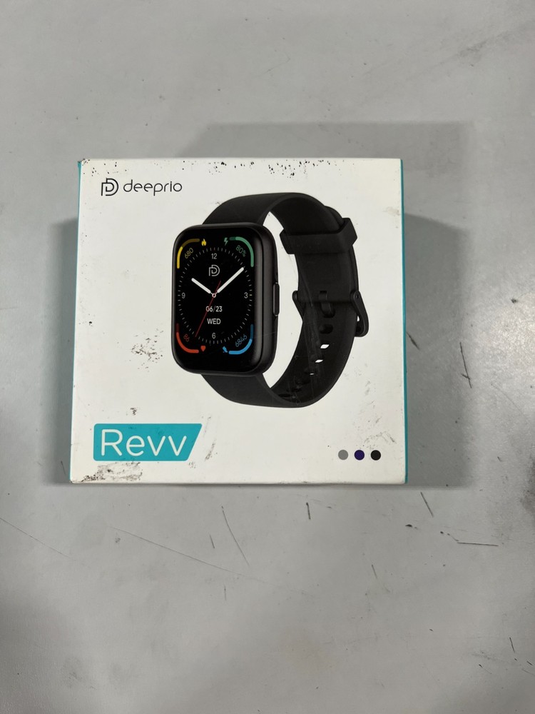 Deeprio Revv TGW101 Black Curved Display Bluetooth Calling Smartwatch