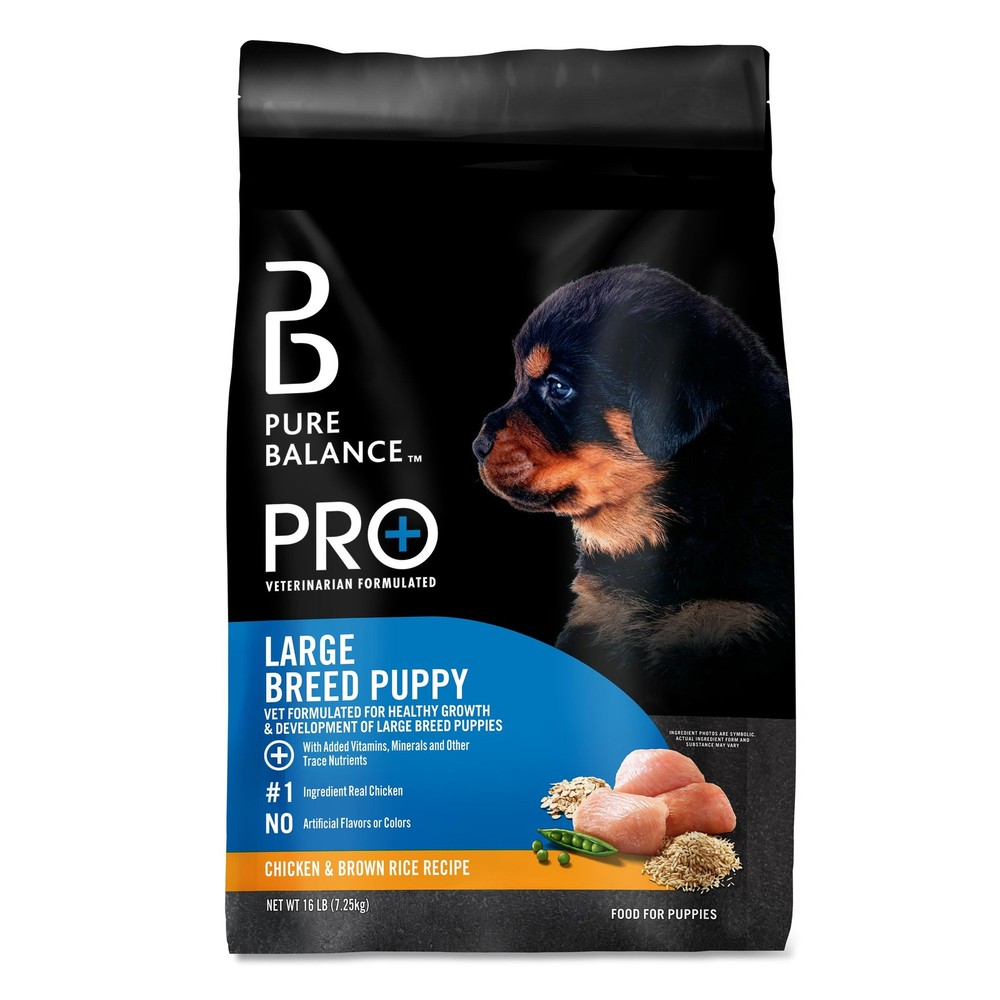 Pure Balance Pro+ Large Breed Puppy Food with Chicken & Brown Rice 16 lb Bag  