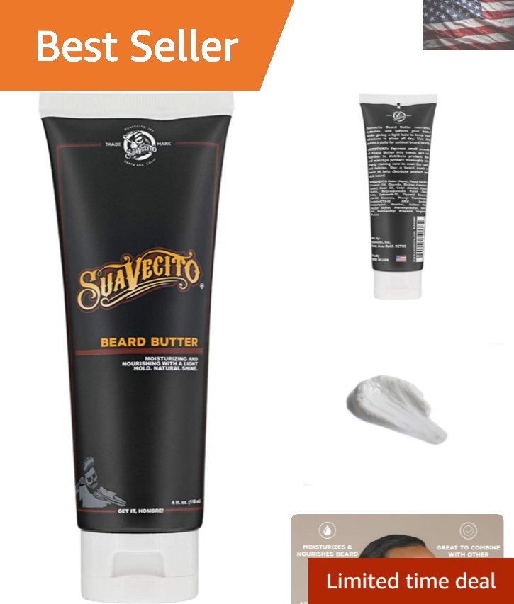 Beard Butter Cream for All Hair Types - Moisturizing Softening Taming Solution