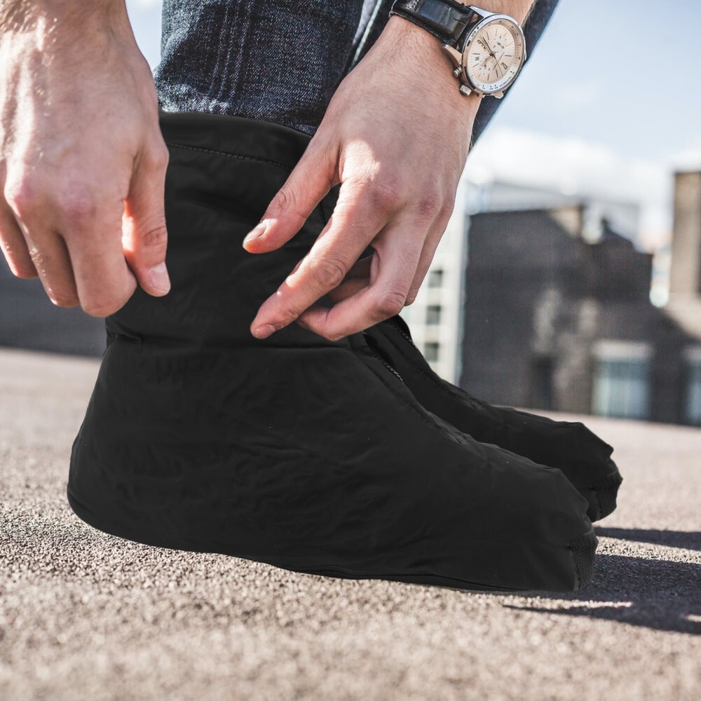 Waterproof Men's Travel Shoe Covers for Rain and Cold Weather Protection  