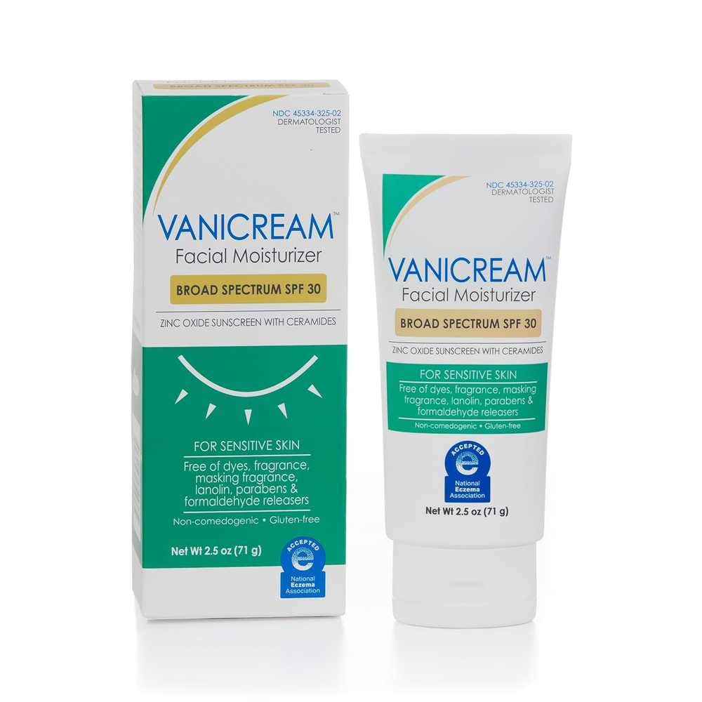 SPF 30 Mineral Sunscreen Facial Moisturizer 2.5 Fl Oz Oil-Free Formula