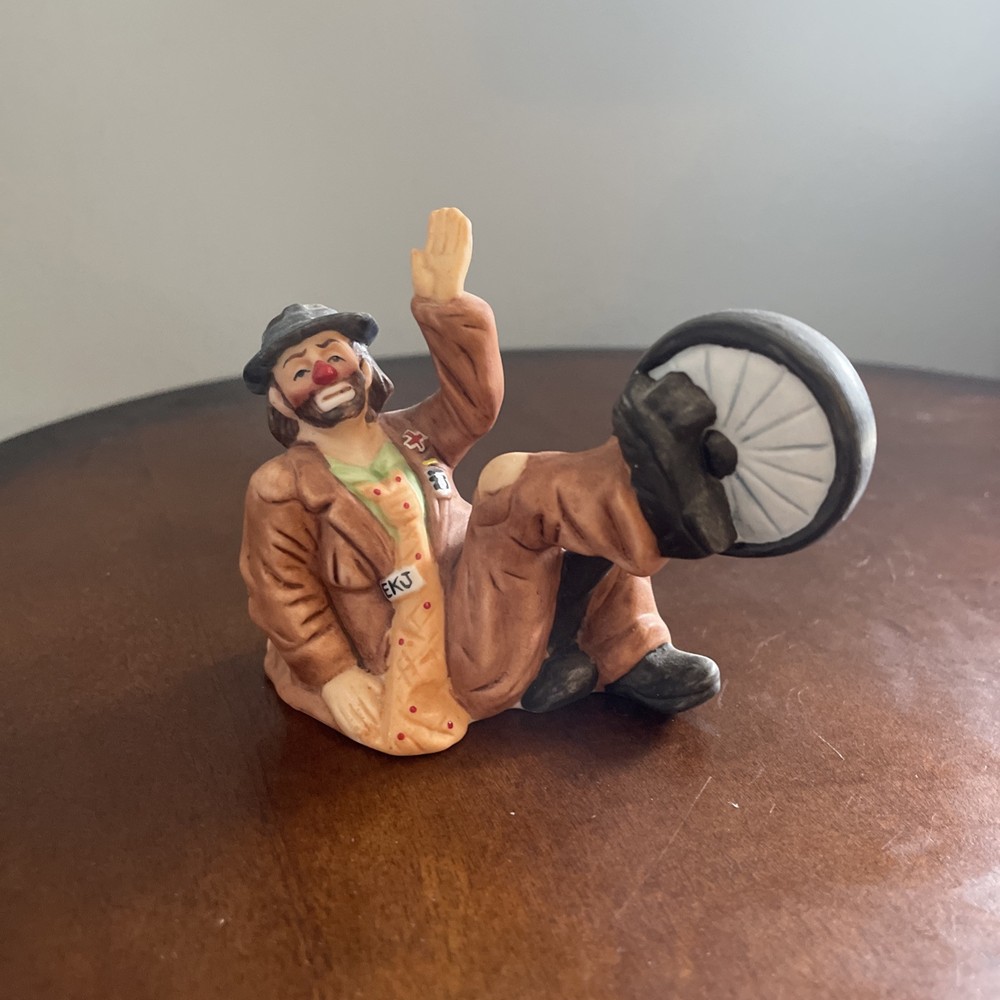 Emmett Kelly Jr Vintage Clown Figurine Multicolor Collectible