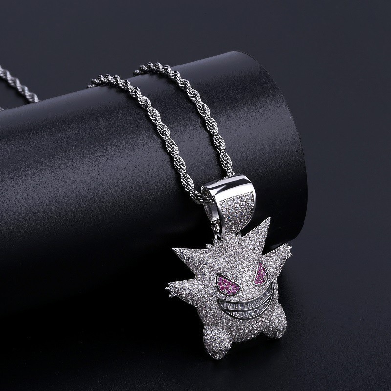 New Stainless Steel Little Devil Pendant Necklace & Chain Gift for Women's/Men's