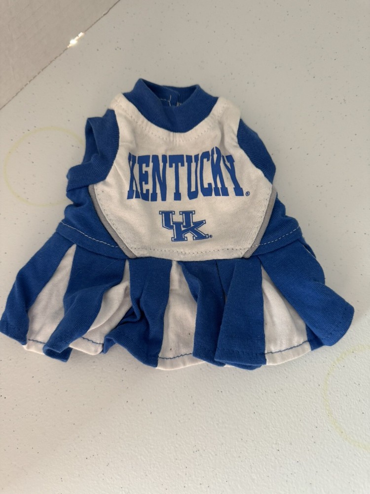 Kentucky Wildcats XS Vestido para Mascotas Animadora NCAA Perro Cachorro Ropa (a1)