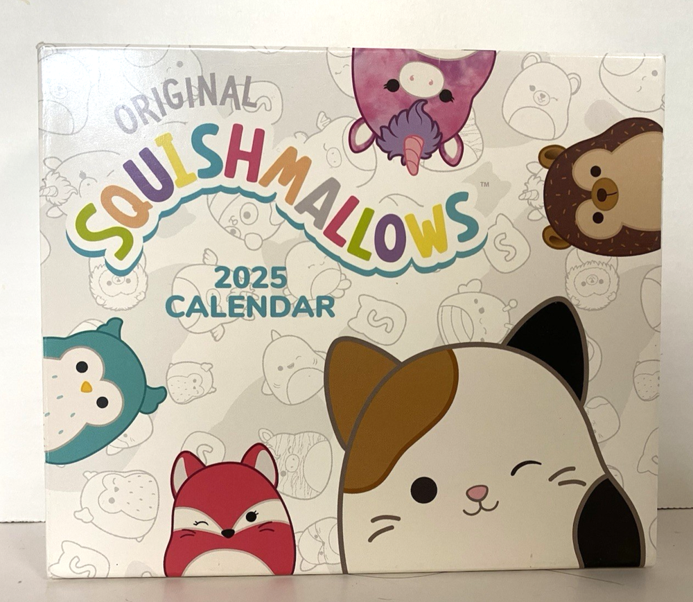 Squishmallows 2025 Daily Calendar by Jazwares - Cute Plush-Inspired Pages