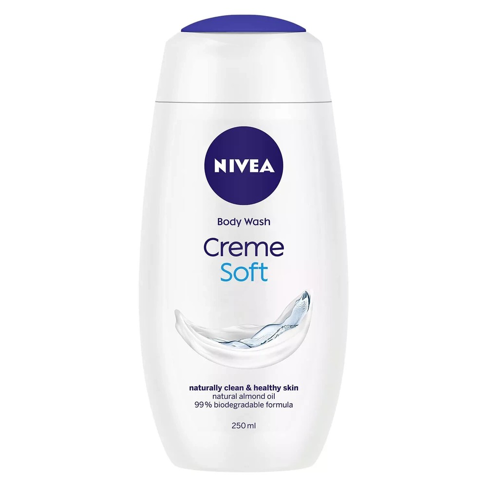 NIVEA Creme Soft Moisturizing Body Wash 250ml for Smooth Skin