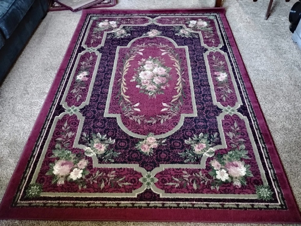nice purple area rug 5'3
